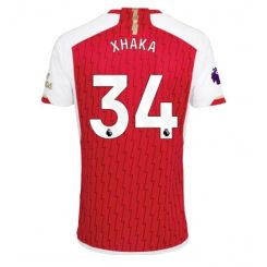 Arsenal Granit Xhaka #34 Thuis tenue Mensen 2023-24 Korte Mouw