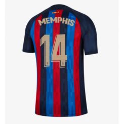 Barcelona Memphis Depay #14 Thuis tenue Mensen 2022-23 Korte Mouw