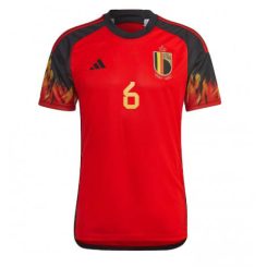 België Axel Witsel #6 Thuis tenue WK 2022 Mensen Korte Mouw-1