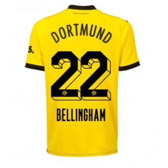 Borussia Dortmund Jude Bellingham #22 Thuis tenue Mensen 2023-24 Korte Mouw