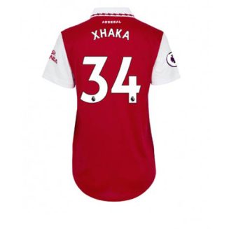 Dames Arsenal Granit Xhaka #34 Thuis tenue 2022-23 Korte Mouw