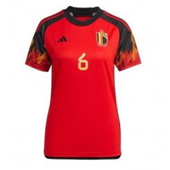 Dames België Axel Witsel #6 Thuis tenue WK 2022 Korte Mouw-1