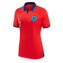 Dames Engeland Luke Shaw #3 Uit tenue WK 2022 Korte Mouw-1