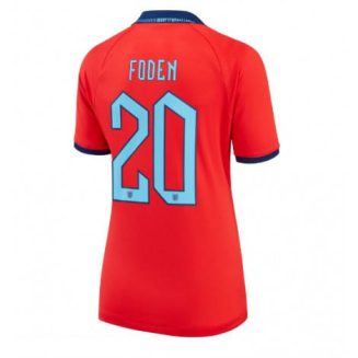 Dames Engeland Phil Foden #20 Uit tenue WK 2022 Korte Mouw