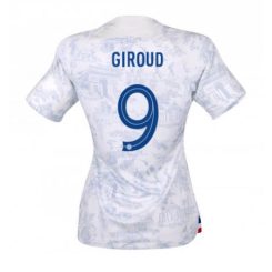 Dames Frankrijk Olivier Giroud #9 Uit tenue WK 2022 Korte Mouw