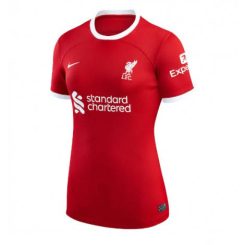 Dames Liverpool Darwin Nunez #27 Thuis tenue 2023-24 Korte Mouw-1