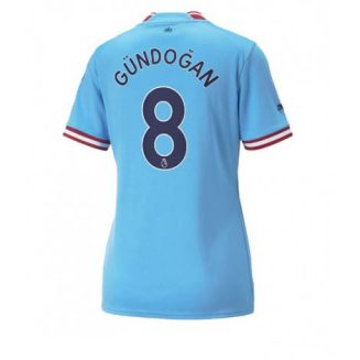 Dames Manchester City Ilkay Gundogan #8 Thuis tenue 2022-23 Korte Mouw