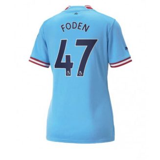 Dames Manchester City Phil Foden #47 Thuis tenue 2022-23 Korte Mouw