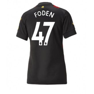 Dames Manchester City Phil Foden #47 Uit tenue 2022-23 Korte Mouw