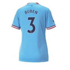 Dames Manchester City Ruben Dias #3 Thuis tenue 2022-23 Korte Mouw