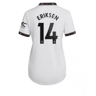 Dames Manchester United Christian Eriksen #14 Uit tenue 2022-23 Korte Mouw