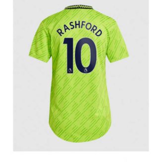 Dames Manchester United Marcus Rashford #10 Derde tenue 2022-23 Korte Mouw