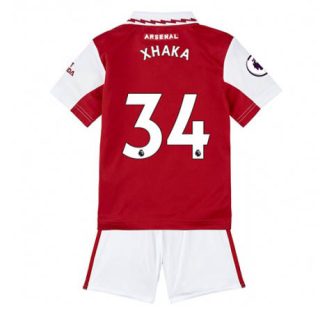 Kids Arsenal Granit Xhaka #34 Thuis tenue 2022-23 Korte Mouw (+ Korte broeken)