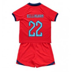 Kids Engeland Jude Bellingham #22 Uit tenue WK 2022 Korte Mouw (+ Korte broeken)