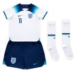 Kids Engeland Marcus Rashford #11 Thuis tenue WK 2022 Korte Mouw (+ Korte broeken)-1