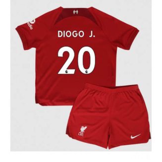 Kids Liverpool Diogo Jota #20 Thuis tenue 2022-23 Korte Mouw (+ Korte broeken)