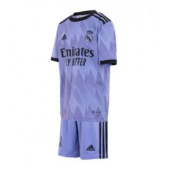 Kids Real Madrid Luka Modric #10 Uit tenue 2022-23 Korte Mouw (+ Korte broeken)-1