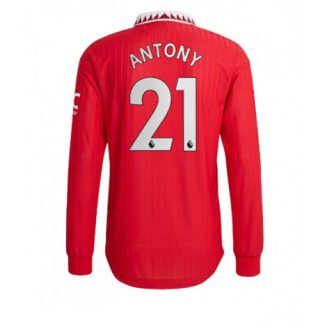 Manchester United Antony #21 Thuis tenue Mensen 2022-23 Lange Mouw