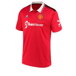 Manchester United Luke Shaw #23 Thuis tenue Mensen 2022-23 Korte Mouw