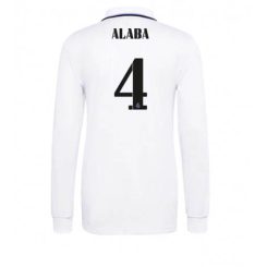 Real Madrid David Alaba #4 Thuis tenue Mensen 2022-23 Lange Mouw