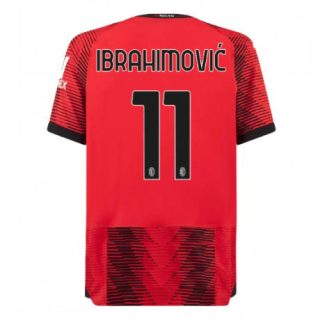 AC Milan Zlatan Ibrahimovic #11 Thuis tenue Mensen 2023-24 Korte Mouw