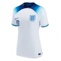 Dames Engeland Raheem Sterling #10 Thuis tenue WK 2022 Korte Mouw-1