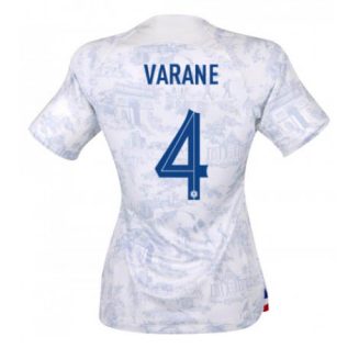 Dames Frankrijk Raphael Varane #4 Uit tenue Dames WK 2022 Korte Mouw