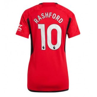 Dames Manchester United Marcus Rashford #10 Thuis tenue 2023-24 Korte Mouw