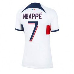 Dames Paris Saint-Germain Kylian Mbappe #7 Uit tenue 2023-24 Korte Mouw