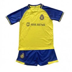 Kids Al-Nassr Cristiano Ronaldo #7 Thuis tenue 2023-24 Korte Mouw (+ Korte broeken)-1