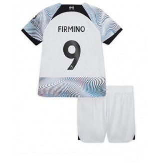 Kids Liverpool Roberto Firmino #9 Uit tenue 2022-23 Korte Mouw (+ Korte broeken)