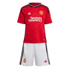 Kids Manchester United Marcus Rashford #10 Thuis tenue 2023-24 Korte Mouw (+ Korte broeken)-1