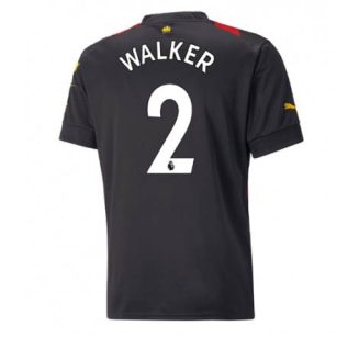 Manchester City Kyle Walker #2 Uit tenue Mensen 2022-23 Korte Mouw