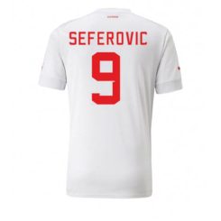 Zwitserland Haris Seferovic #9 Uit tenue Mensen WK 2022 Korte Mouw