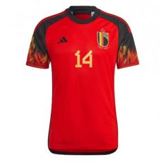 België Dries Mertens #14 Thuis tenue Mensen WK 2022 Korte Mouw-1