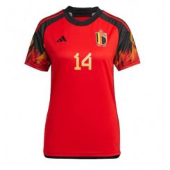 Dames België Dries Mertens #14 Thuis tenue WK 2022 Korte Mouw-1