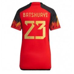 Dames België Michy Batshuayi #23 Thuis tenue WK 2022 Korte Mouw