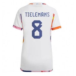 Dames België Youri Tielemans #8 Uit tenue WK 2022 Korte Mouw