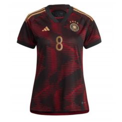 Dames Duitsland Leon Goretzka #8 Uit tenue WK 2022 Korte Mouw-1