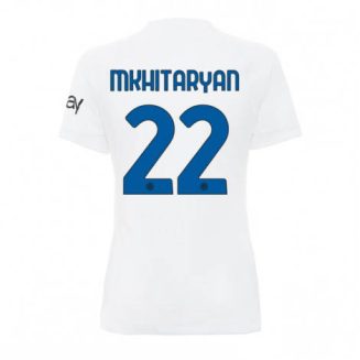 Dames Inter Milan Henrikh Mkhitaryan #22 Uit tenue 2023-24 Korte Mouw