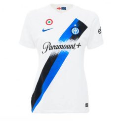 Dames Inter Milan Lautaro Martinez #10 Uit tenue 2023-24 Korte Mouw-1