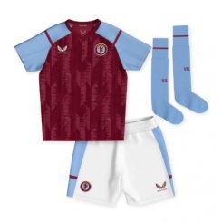 Kids Aston Villa Philippe Coutinho #23 Thuis tenue 2023-24 Korte Mouw (+ Korte broeken)-1