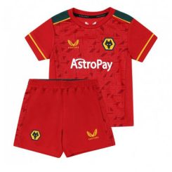 Kids Wolves Thuis tenue 2023-24 Korte Mouw (+ Korte broeken)