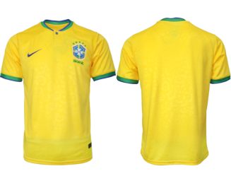 Mensen Brazilië Thuis tenue WK 2022 Korte Mouw