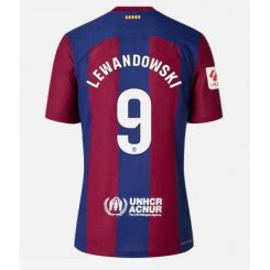 Barcelona Robert Lewandowski #9 Thuis tenue Mensen 2023-24 Korte Mouw