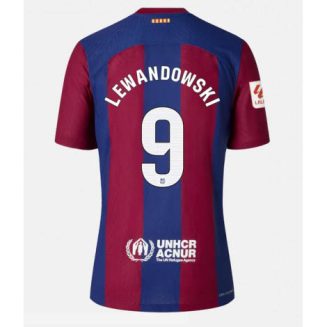 Barcelona Robert Lewandowski #9 Thuis tenue Mensen 2023-24 Korte Mouw