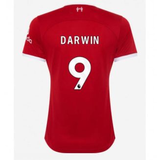 Dames Liverpool Darwin Nunez #9 Thuis tenue 2023-24 Korte Mouw