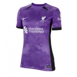 Dames Liverpool Mohamed Salah #11 Derde tenue 2023-24 Korte Mouw-1