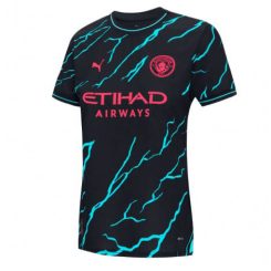 Dames Manchester City Erling Haaland #9 Derde tenue 2023-24 Korte Mouw-1