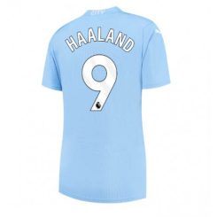 Dames Manchester City Erling Haaland #9 Thuis tenue 2023-24 Korte Mouw